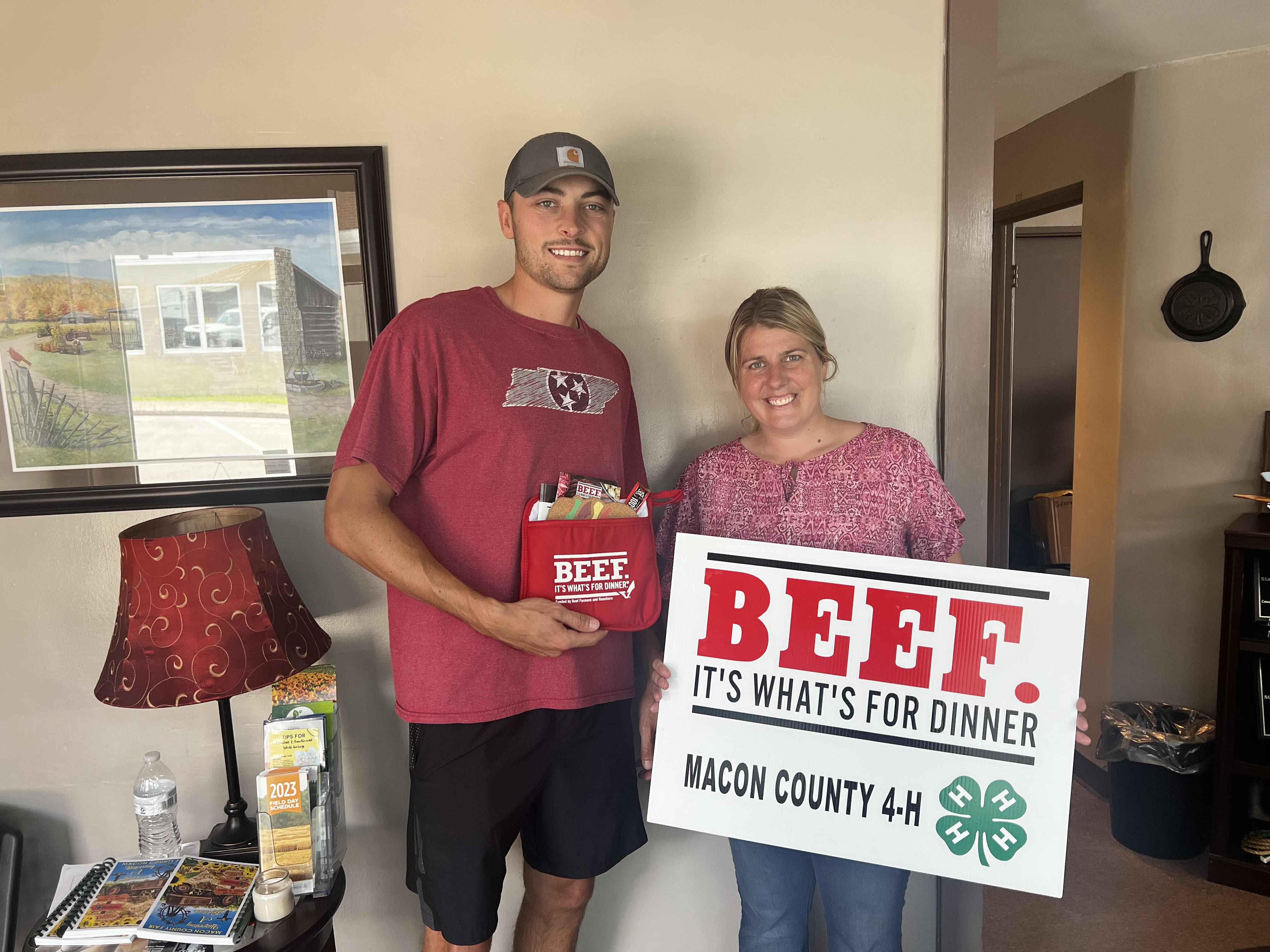 Macon County 4-H Winners All Star Beef Backer Contest Press Release