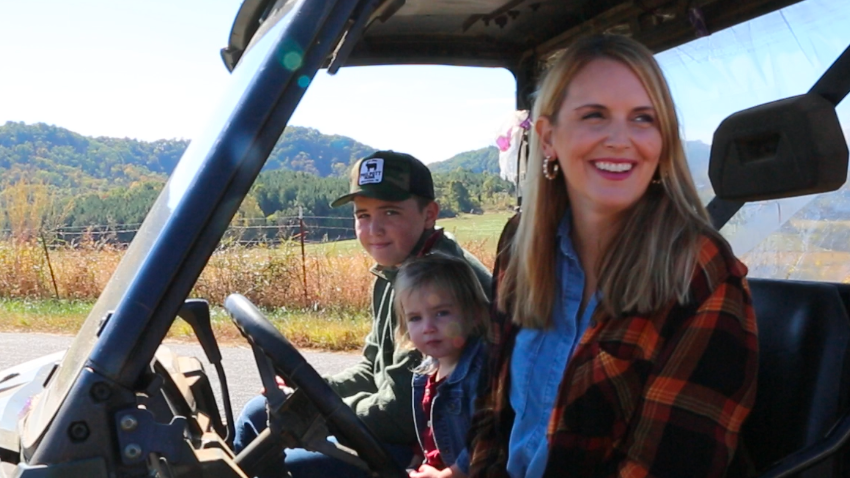 Sarah Philpott and children